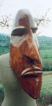 Masque : Platre peint, 80 cm